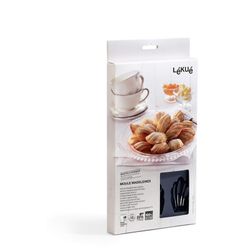 Czarna silikonowa forma do ciastek lékue 9 wnęk