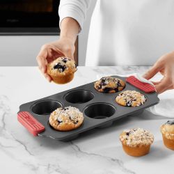Molde para Muffins Antiadherente 6 Cavidades Lékué