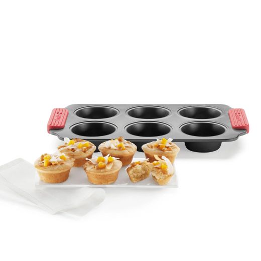 Molde para Muffins Antiadherente 6 Cavidades Lékué