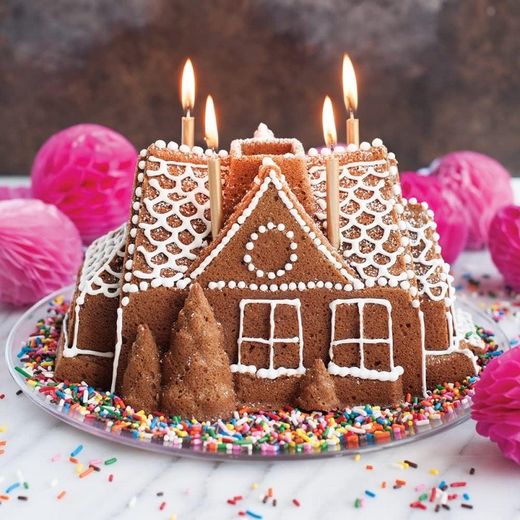 Molde para pastel casa ginger bundt Nordic Ware