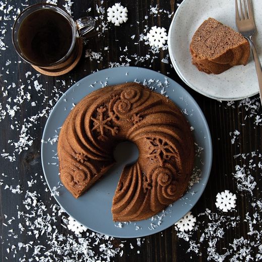 Molde para pastel let it snow bundt Nordic Ware