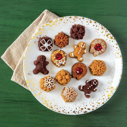 Molde para pastel pasteles de té navideños Nordic Ware