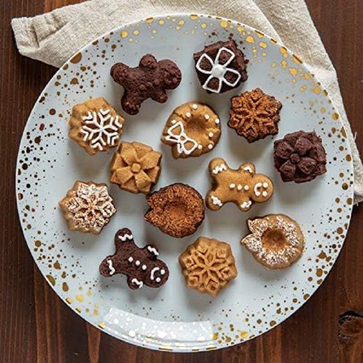 Molde para pastel pasteles de té navideños Nordic Ware