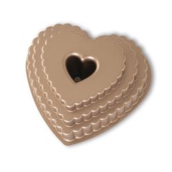 Molde para pastel tiered heart bundt Nordic Ware