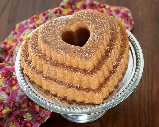 Molde para pastel tiered heart bundt Nordic Ware