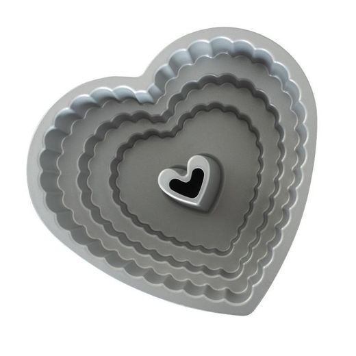 Molde para pastel tiered heart bundt Nordic Ware