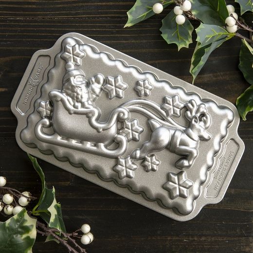 Molde para pastel trineo de santa Nordic Ware