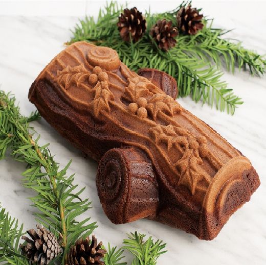 Molde para pastel tronco de navidad Nordic Ware