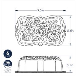 Molde para pastel wildflower loaf Nordic Ware