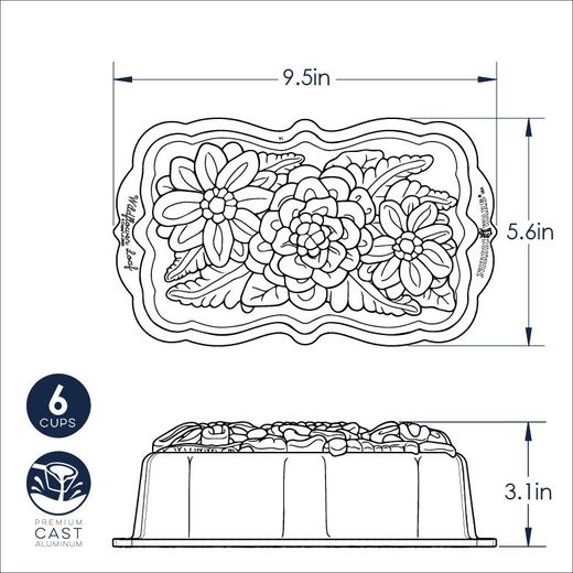 Molde para pastel wildflower loaf Nordic Ware