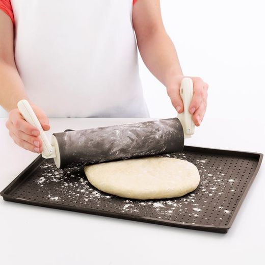 Brązowa forma do pizzy lékue 30x40