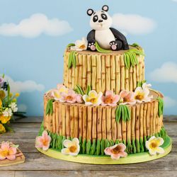 Molde de silicone para fondant de bambu por karen davis