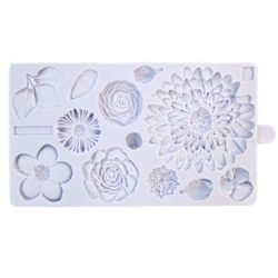 Molde silicona fondant buttercream flowers karen davis