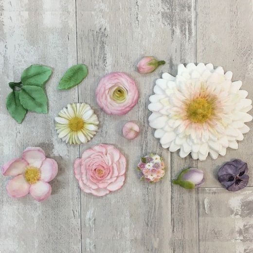 Silikonform fondant smörkräm blommor karen davis