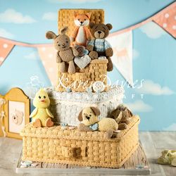 Alice Karen Davis Rustic Basket Fondant Silicone Mold