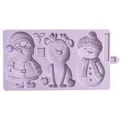 Molde silicona fondant christmas cookie karen davis