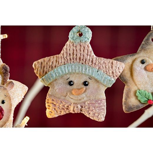 Karen Davis Star Snowman Silikonfondantform
