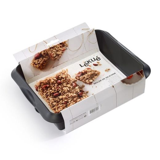 Forma de lasanha de silicone 25x20 cm preto lekue