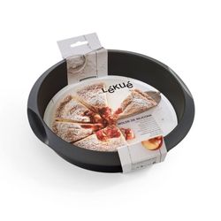 Molde silicona redondo 24 cm lekue negro