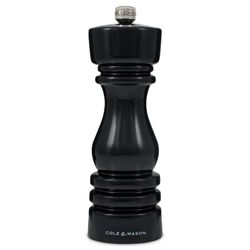 Molinillo de Pimienta London brillo negro 18 cm Cole Mason Inglaterra