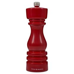 Molinillo de Pimienta London brillo rojo 18 cm Cole Mason Inglaterra