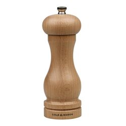 Molinillo de Sal Capstan haya 16,5 cm Cole Mason Inglaterra