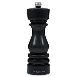 Molinillo de Sal London brillo negro 18 cm Cole Mason Inglaterra