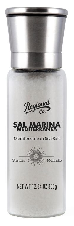 Molinillo Especias y Sal Deluxe Sal Marina Mediterránea 350 g Regional & Co