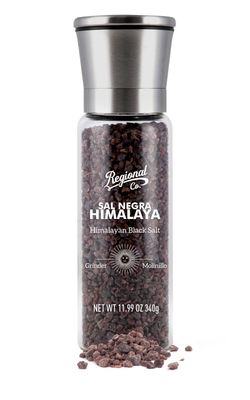Molinillo Especias y Sal Deluxe Sal Negra Himalaya 340 g Regional & Co