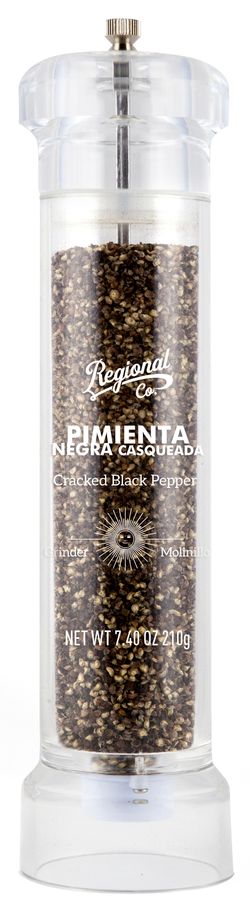 Molinillo Especias y Sal Premium Pimienta Negra 185 g Regional & Co