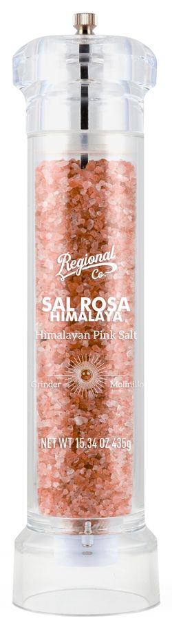 Molinillo Especias y Sal Premium Sal Rosa del Himalaya 435 g Regional & Co