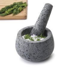 Mortero Con Mano De Granito 12X8 Cms Lacor