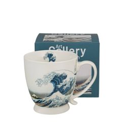 Mug con Pie Hokusai Porcelana Ideal Regalo Duo Art Gallery