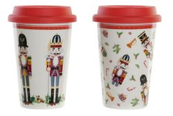 Christmas nutcracker mug porcelain