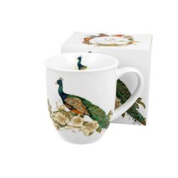 Mug Pavo Real Porcelana Ideal Regalo Duo Art Gallery