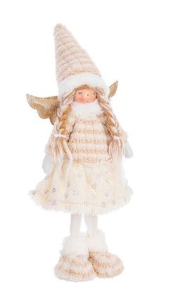 Docka Ängel Vit Beige