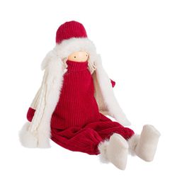 Julfigur Röd sittande Bizzotto