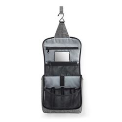 Bolsa de toalete suspensa prateada torcida Reisenthel Travel