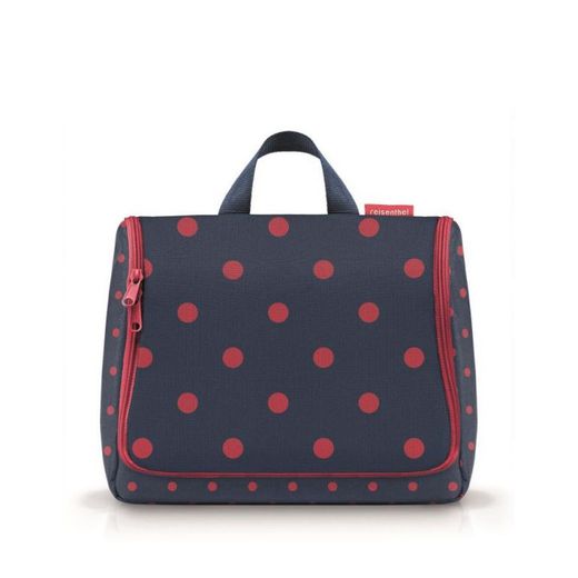 Bolsa de higiene suspensa XL pontos mistos vermelho Reisenthel Travel