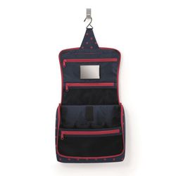 Bolsa de higiene suspensa XL pontos mistos vermelho Reisenthel Travel