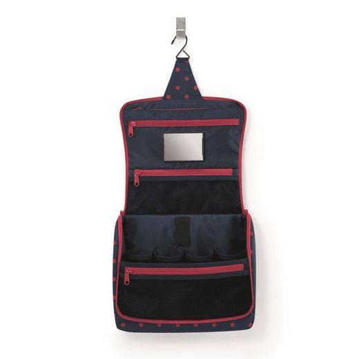 Bolsa de higiene suspensa XL pontos mistos vermelho Reisenthel Travel