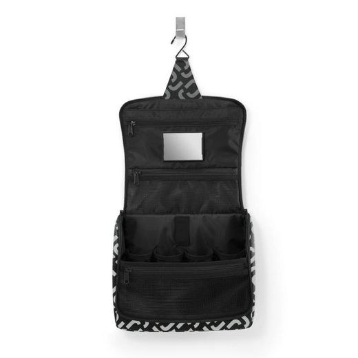 Bolsa de higiene suspensa XL assinatura preta Reisenthel Travel