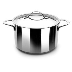 Olla Con Tapa Inox Inducción Noah 20 Cm Ibili