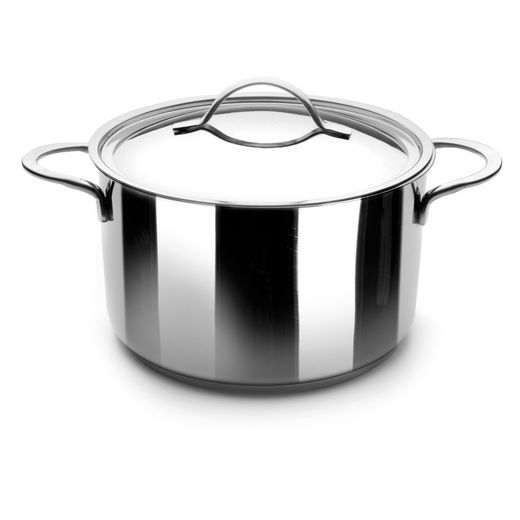 Pentola Noah Induzione In Acciaio Inox Con Coperchio 24 Cm Ibili