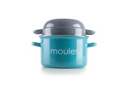Olla Para Mejillones Turquesa 18 Cm Ibili
