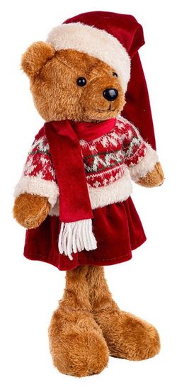 Julbjörn traditionell Ralphy röd 40 cm