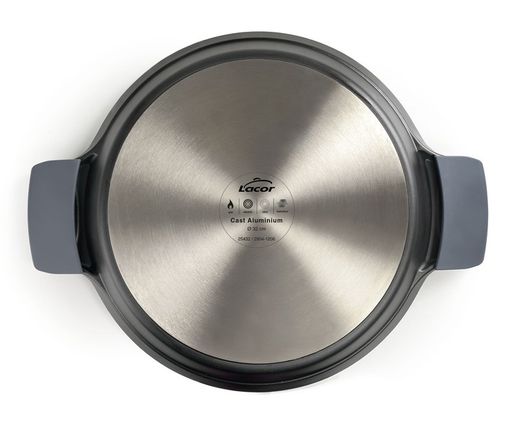 Bezpieczna patelnia do paelli z odlewu aluminiowego 32 cm Lacor