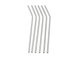 Pajitas acero inoxidable set 6 unidades leopold