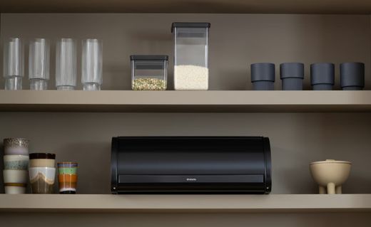 Panera tapa basculante Matt Negro Brabantia