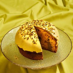 Panettone de Pistacho con Crema de Pistacho 750 grs Caja Metálica Le Creazione di Giulia